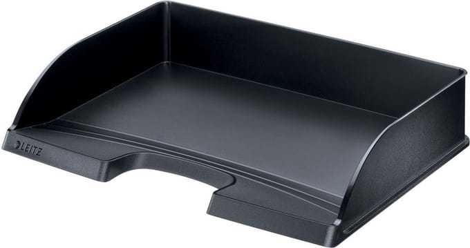 Brievenbak Leitz Plus folio dwars zw/ds5