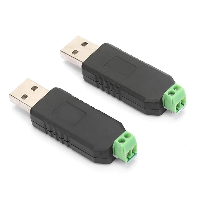 2 stuks USB naar RS485 converter adaptermodule voor Win8Win7LinuxXPVista black