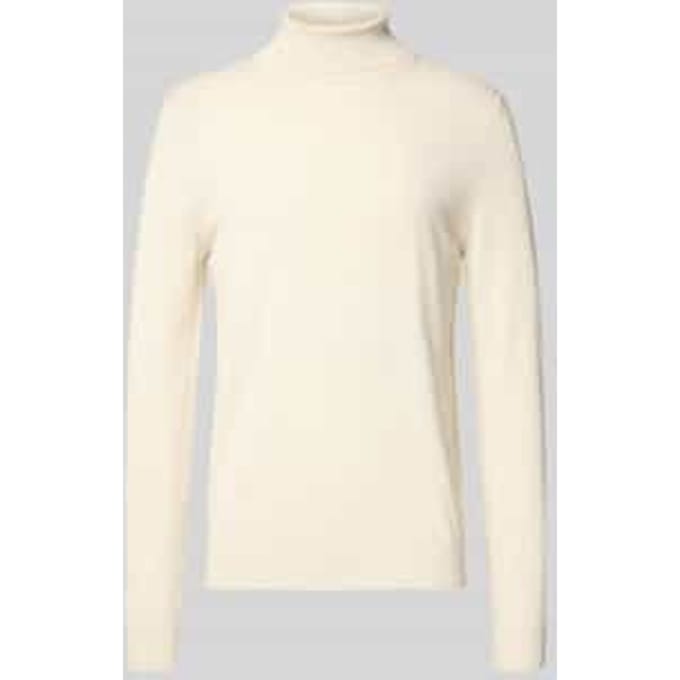 Pullover van wolmix met col