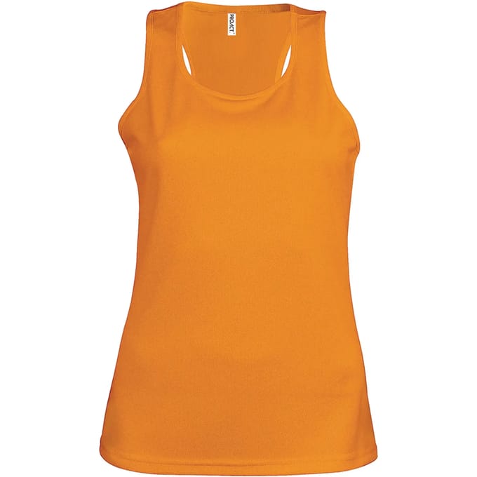Damessporttop overhemd 'Proact' Oranje - S