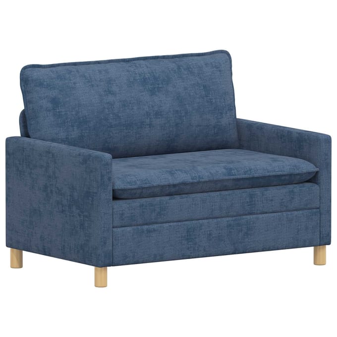vidaXL - Bank - Blauw - 126 - x - 81 - x - 87,5 - cm - Polyester