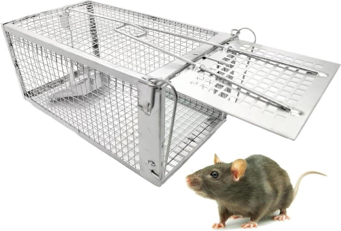 Levende muizenval set van 2 stuks - diervriendelijke rattenval hamsters oppakken