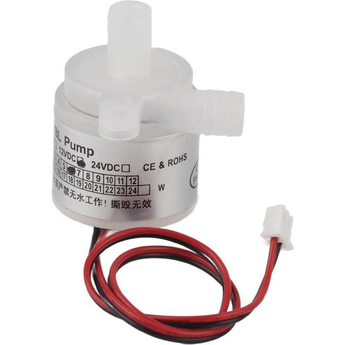1 stuks Witte Mini Voedselkwaliteit Borstelloze Waterpomp 12V DC 6W voor Medische Instrumenten
