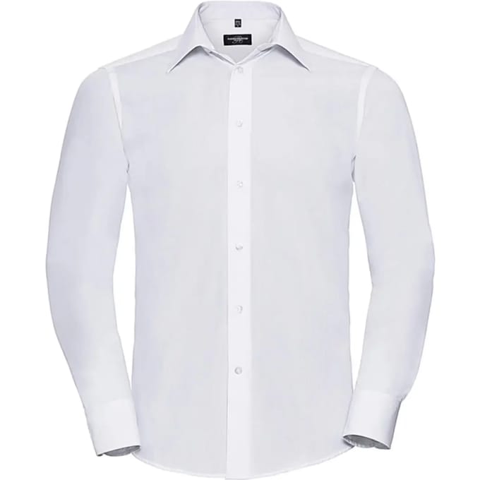 Chemise met lange mouwen op maat in popeline Russell Athletic