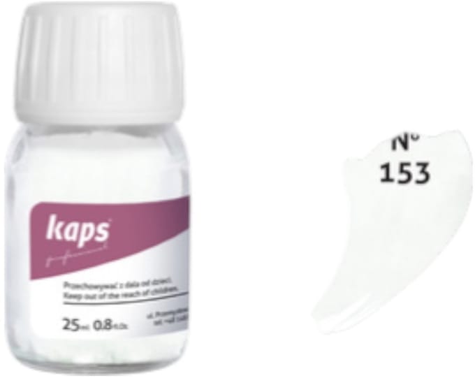 Kaps super color leer & kunstleer verf inc.cleaner - (153) Gebroken Wit - 25ml
