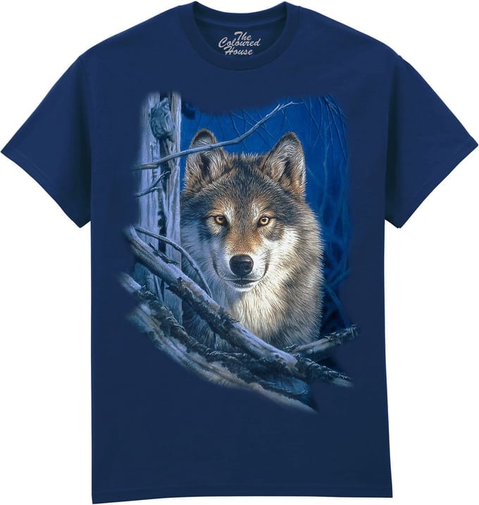 Moon Shine Wolf The Coloured House T-shirt XL