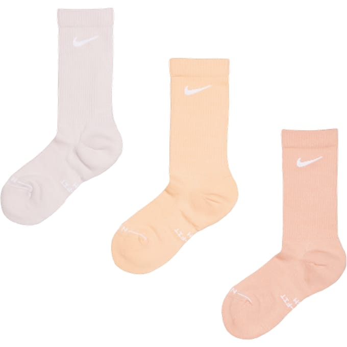 Nike Elevated Crew 3 Pack Sokken Unisex - Oranje - Maat 34 - 38 - Katoen