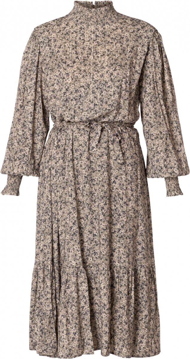 YESTA Berlinda Jurk - Soft Army/Multi-Colo - maat 2(50)