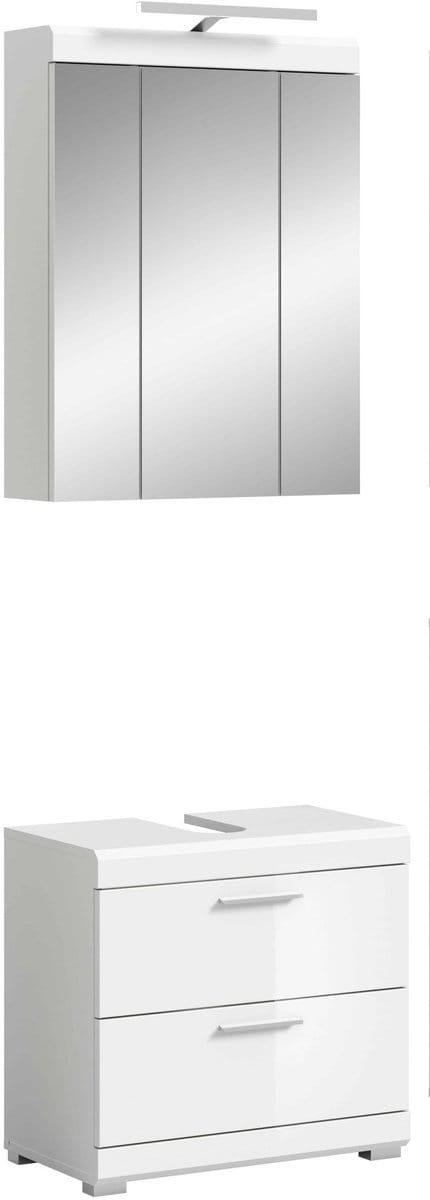 Scout badkamercombinatie wit hoogglans MDF TZ wit NB - 37x60x191cm