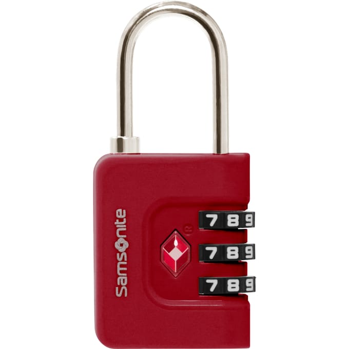Samsonite reisaccessoires - combilock 3 dial TSA - rood