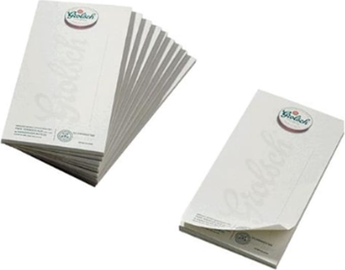 Grolsch kelnerblok pak 50st