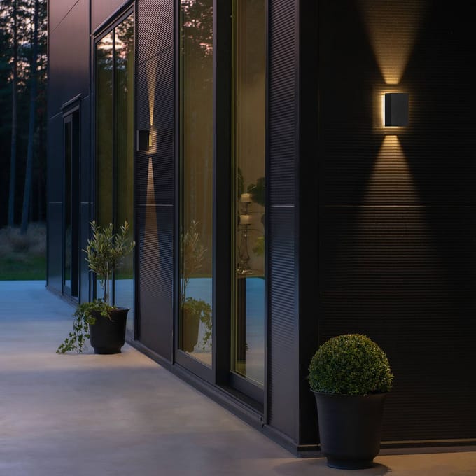 Konstsmide Cremona 7871-370 LED-buitenlamp (wand) Energielabel: G (A - G) LED LED vast ingebouwd 9 W Antraciet