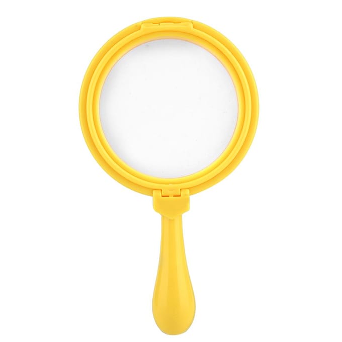 Plastic Handheld Kinderen 3X Vergrootglas Vergrootglas met Standaard Kinderen Educatief Speelgoed