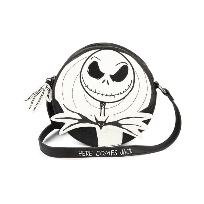Danielle Nicole Nightmare Before Christmas Jack Skellington crossbodytas One Size wit/zwart