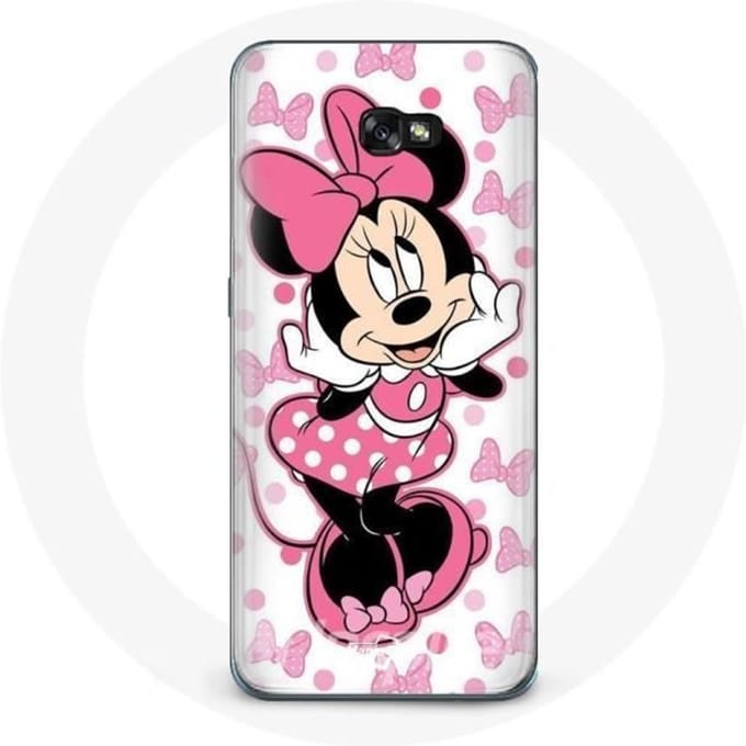 Coque pour samsung galaxy A5 2017 Minnie Mouse Dessin animé mignon rose