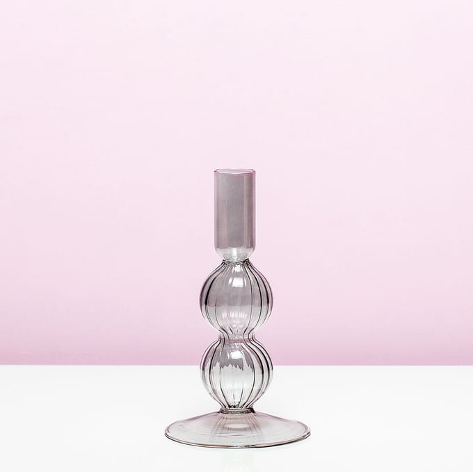 PresentTime Swirl Bubbles Kandelaar - Medium/zwart