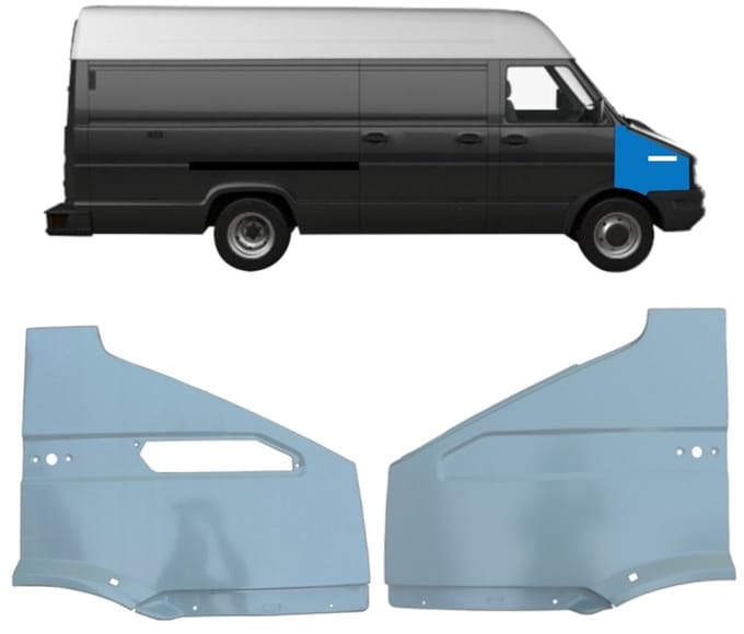 Voorste spatbord voor Iveco Daily 1990-1999 / Links + Rechts / Set