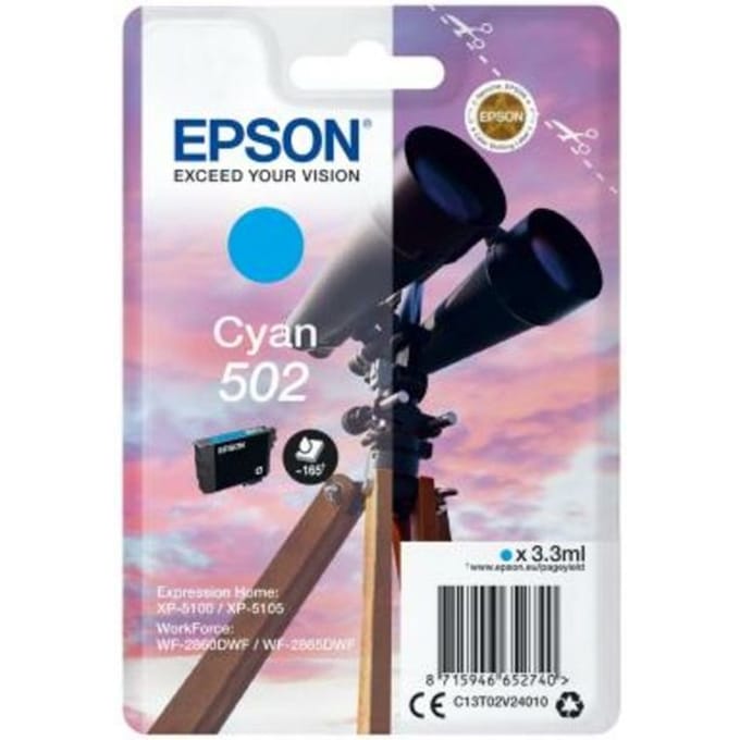 Epson - C13T02V24010 - 502 - Inktcartridge cyaan