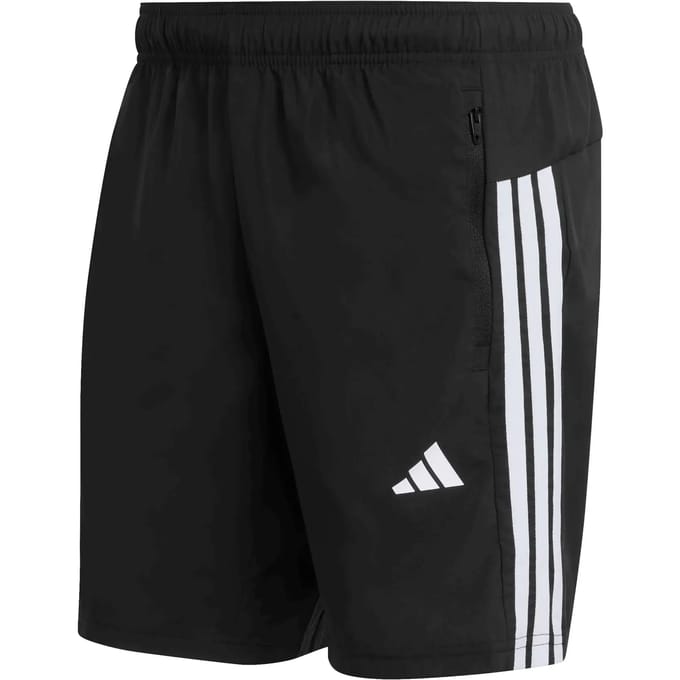 Adidas Performance Workout Essentials Base 3-Stripes Woven Short - Heren - Zwart