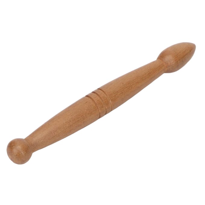 Voet Hand Massage Houten Stok Ergonomisch Draagbaar 2 Einden Massage Voet Stok Tool voor Thuis Reizen brown