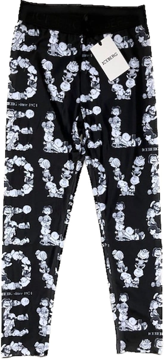 Iceberg legging peanuts maat 128/134 zwart/wit