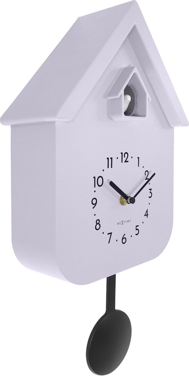 NeXtime Twitter – Koekoeksklok – 21.5 × 41.5 × 8.5 cm – Plastic – Lavendel – Stil