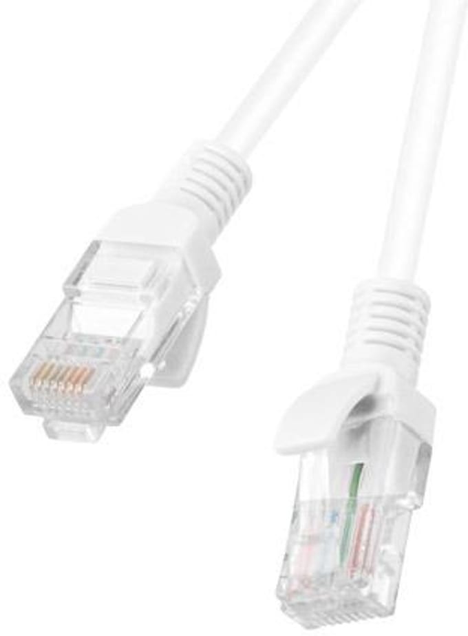 Lanberg Patchcord Utp-Kabel Cat5E Voor Computer Hub 1M Snelle Overdracht