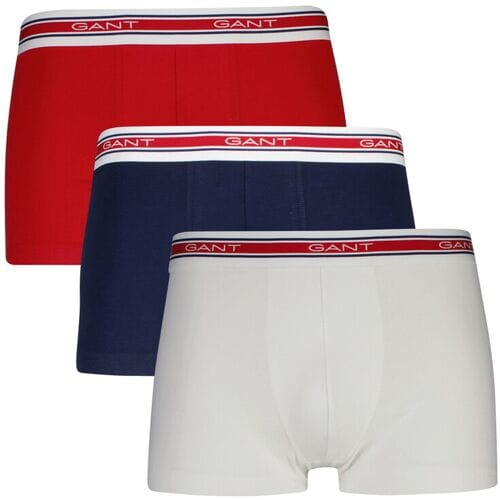 Gant Ondermode Striped Waistband Trunk 3Pack Wit / male