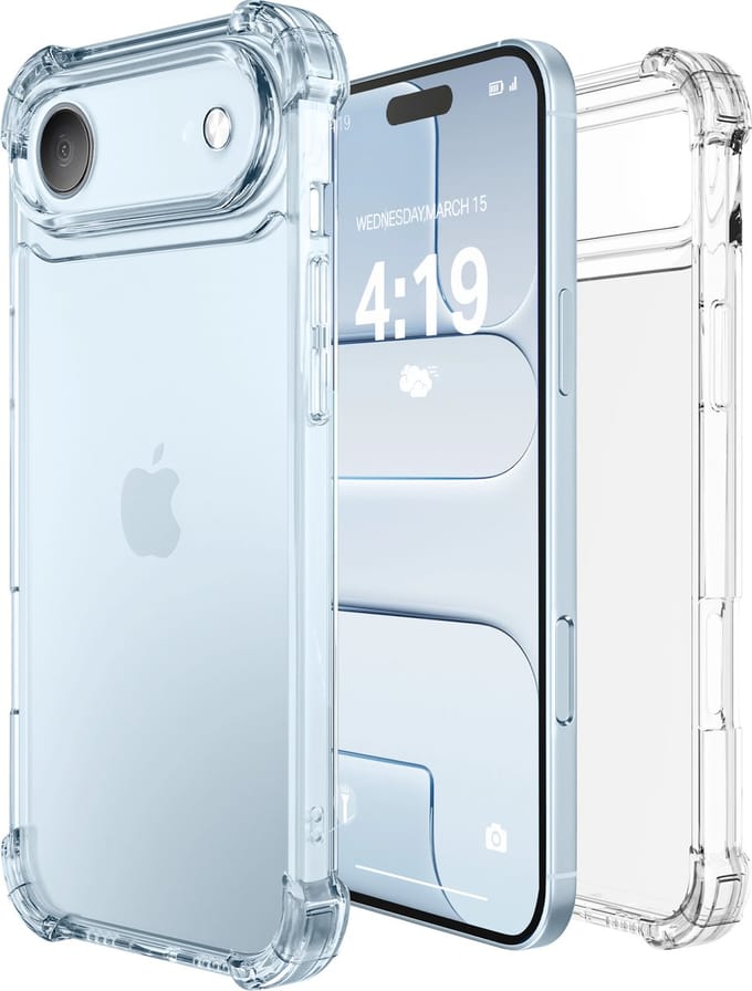 Hoesje - geschikt voor Apple iPhone 17 Air - Transparant - siliconen - backcover - shock proof