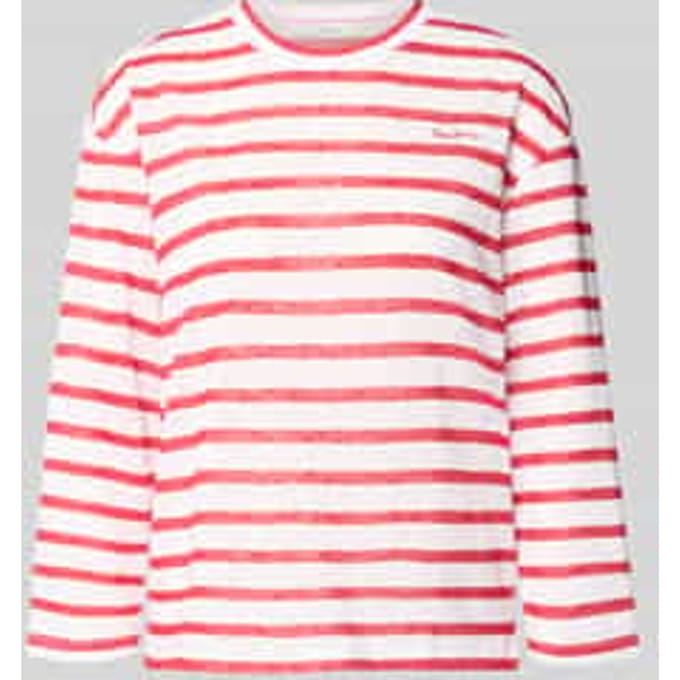 Regular fit T-shirt van katoenmix