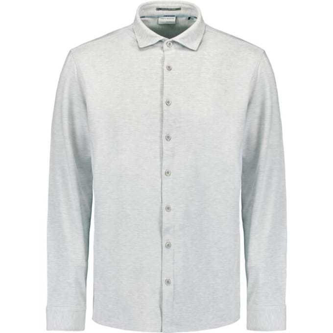 No Excess Shirt jersey melange stretch chalk