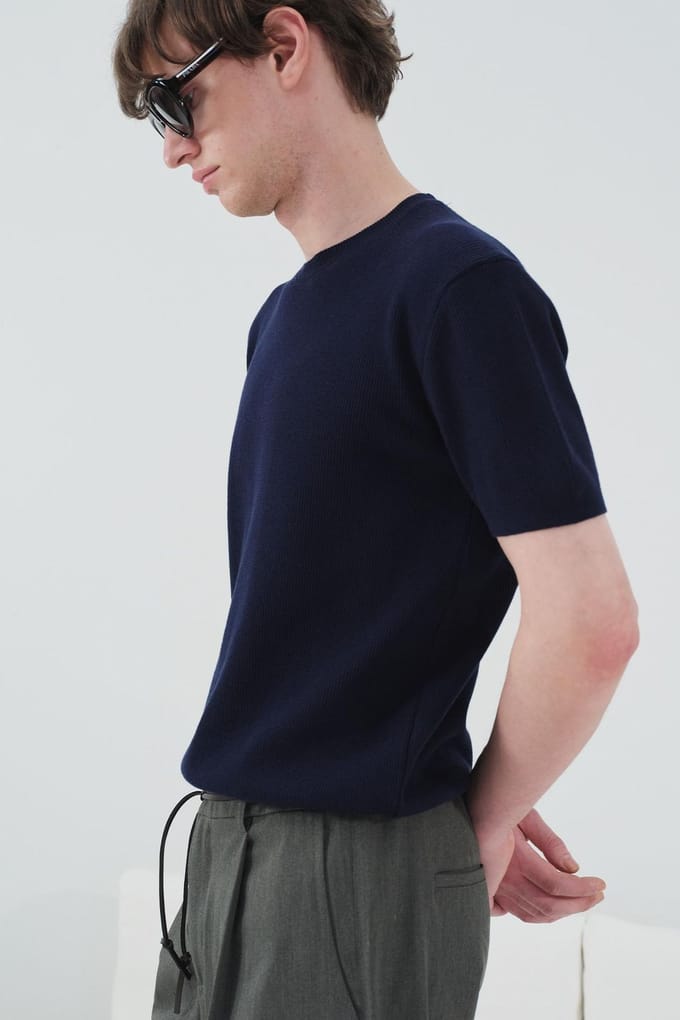 Heren Katoenen Ronde Hals T-Shirt