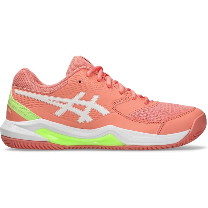 ASICS GEL-DEDICATE 8 PADEL Padel schoen Dames-koraal, wit