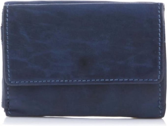 Bear Design Portemonnee CL14618 Jolie - Blauw – Van leer – Bear Design Jolie CL14618 is een kleine leren portemonnee voor wie alleen het nodige mee wil nemen