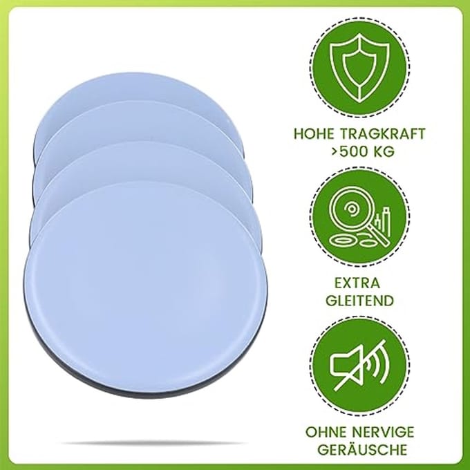 Onderkast Teflon Glijders voor Zware Meubels - 4 Stuks 65 mm