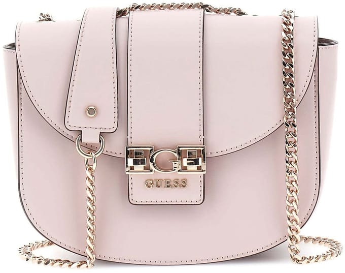 GUESS schoudertas Jane Covertible Xbody Flap Lotus roze