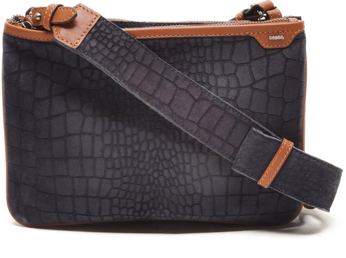 Berba | Riviera 245-110 | Suede crossbody donkerblauw