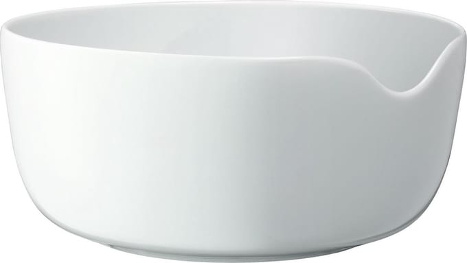 L.S.A. Dine Serveren Saladeschaal - Met Houten Couvert - Ø 24 cm