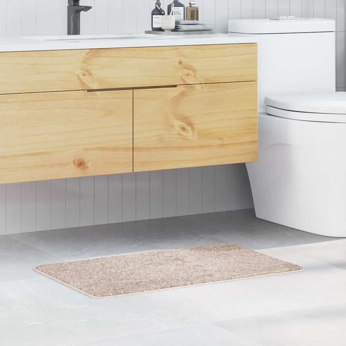 vidaXL - Antislip - Badmat - Crème - 50 - x - 80 - cm - PP