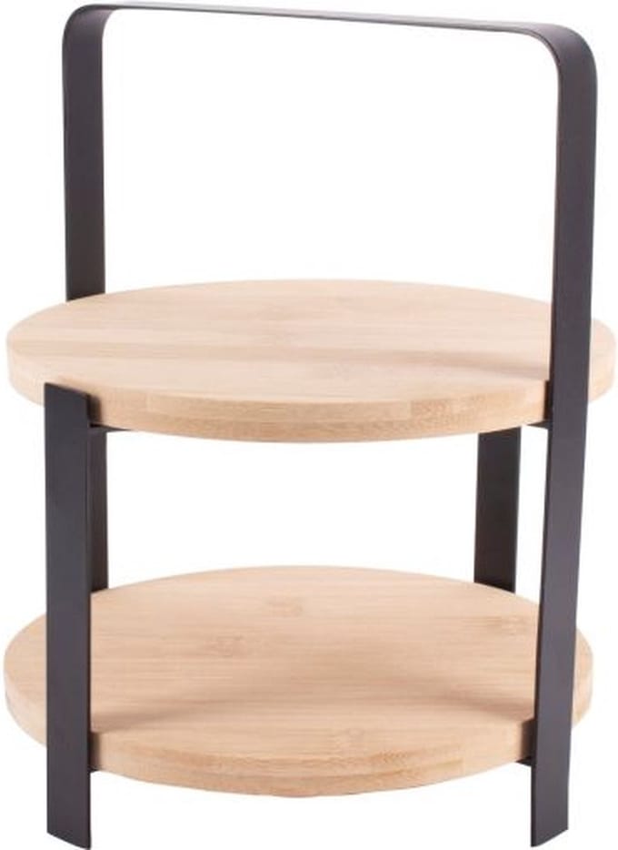 Gusta Etagere / Serveertoren - Bamboe - 27 cm - 2-laags