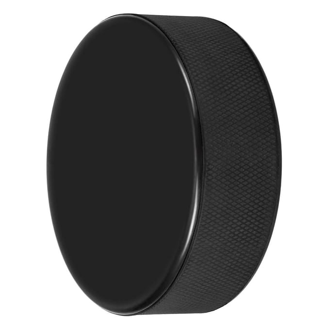 Paquet de 2 rondelles de hockey sur glace noir