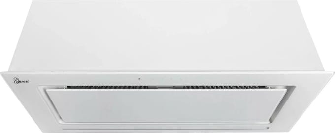 GURARI plafondAfzuigkap GCH E 217 WH 90 PRIME, inbouwAfzuigkap 90 cm, in wit, wit glas, 1000m³/h