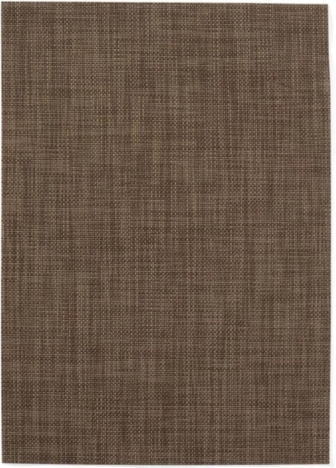 HENDI Set van 6 bruine placemats – geweven PVC – antislip – 450x300 mm