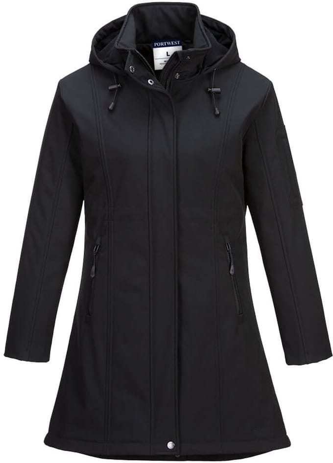 Portwest Carla Softshell Jack voor dames (3L) TK42 - Zwart - M