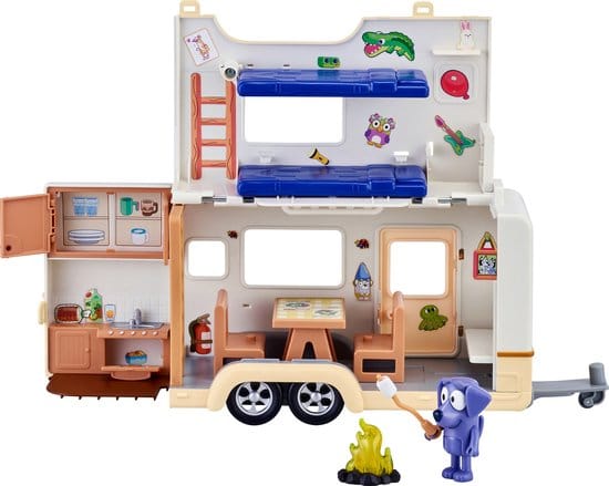BLUEY 's caravan met Jean Luc figuur Speelfiguren & personages