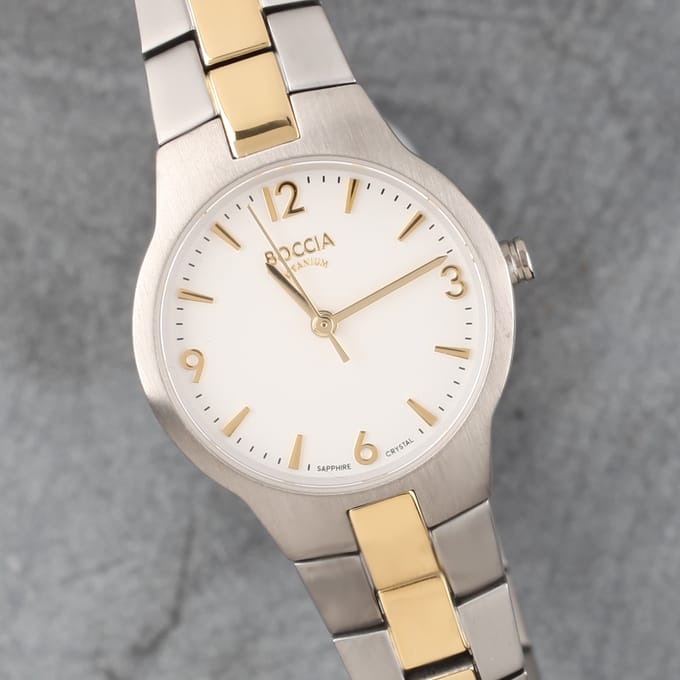 Boccia Titanium 3312.02 Dames Horloge 28 mm