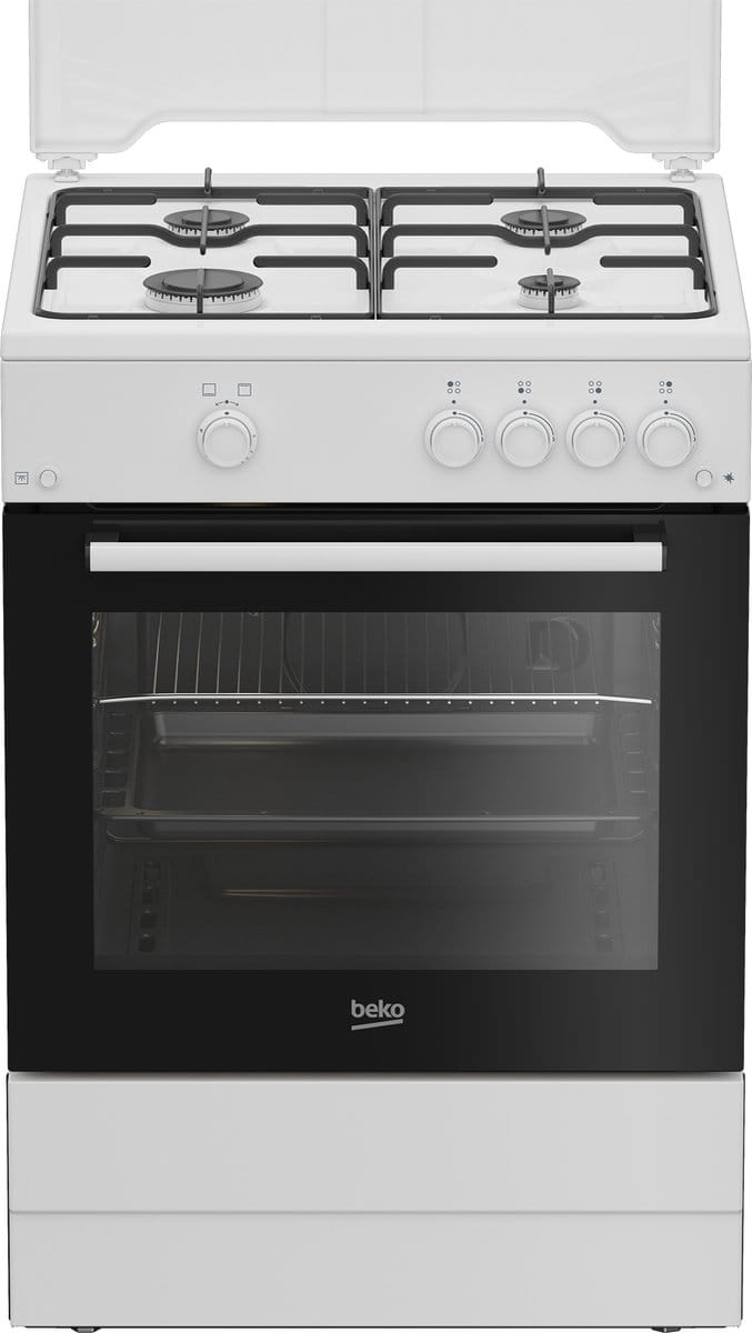 Beko FBG62010DW Vrijstaand fornuis A Gas Gaskookplaat Wit