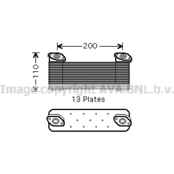 Highway Automotive Olie radiator, motorolie AVA COOLING ME3211