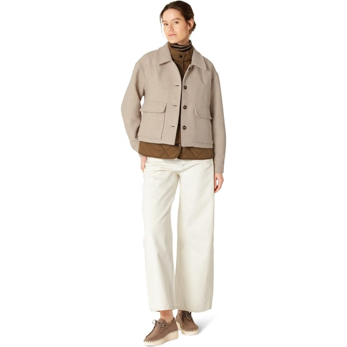 ILSE JACOBSEN HORNBÆK Woolen01 2nd Layer Wheat Taglia: 46 | Giacche corte Outlet | Donna | Marrone