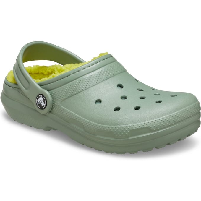 Crocs Classic Gevoerde Thermoplastische Kinderen Mos Clogs
